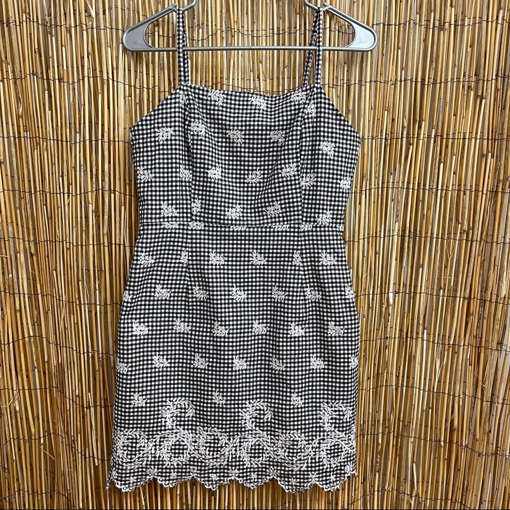 NWOT Contemporary brand Black & White Check Sundress Size Small Juniors